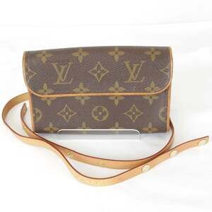 LOUIS VUITTON Authentic Brown Monogram Canvas Pochette Hobo Bag